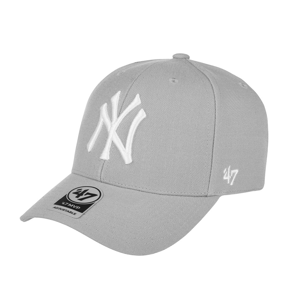 Бейсболка унисекс 47 BRAND B-MVPSP17WBP New York Yankees MLB серая, one size