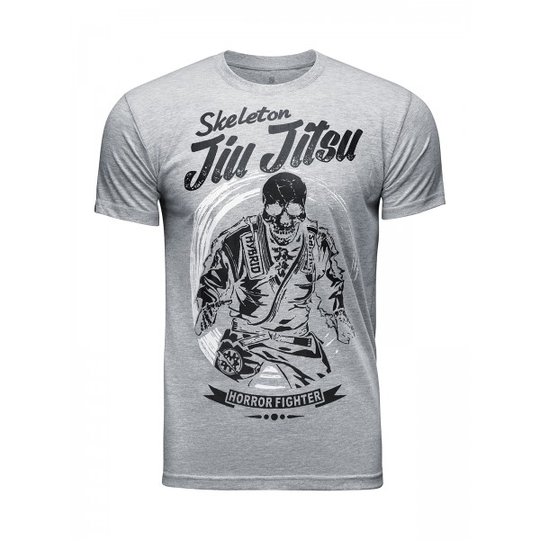 фото Футболка мужская skeleton jiu jitsu grey athletic pro. серая m