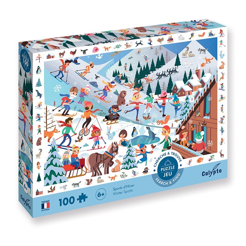 

Пазл SentoSphere игра Зимние виды спорта, 100 дет