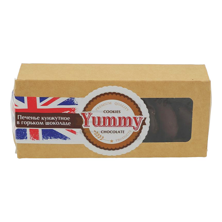 

Печенье Yummy кунжутное в горьком шоколаде 100 г