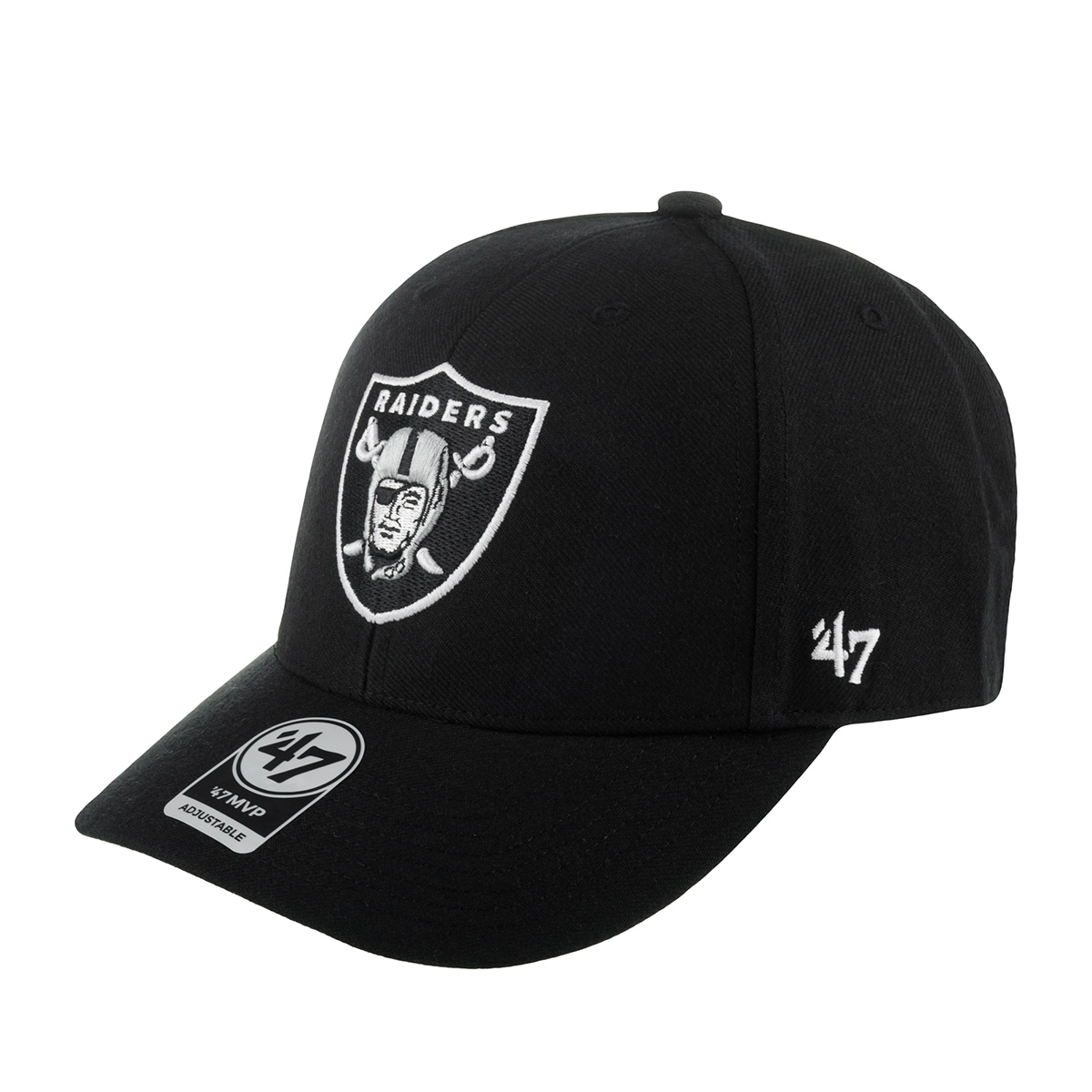 Бейсболка унисекс 47 BRAND F-MVP23WBV-BK Las Vegas Raiders NFL черная, one size