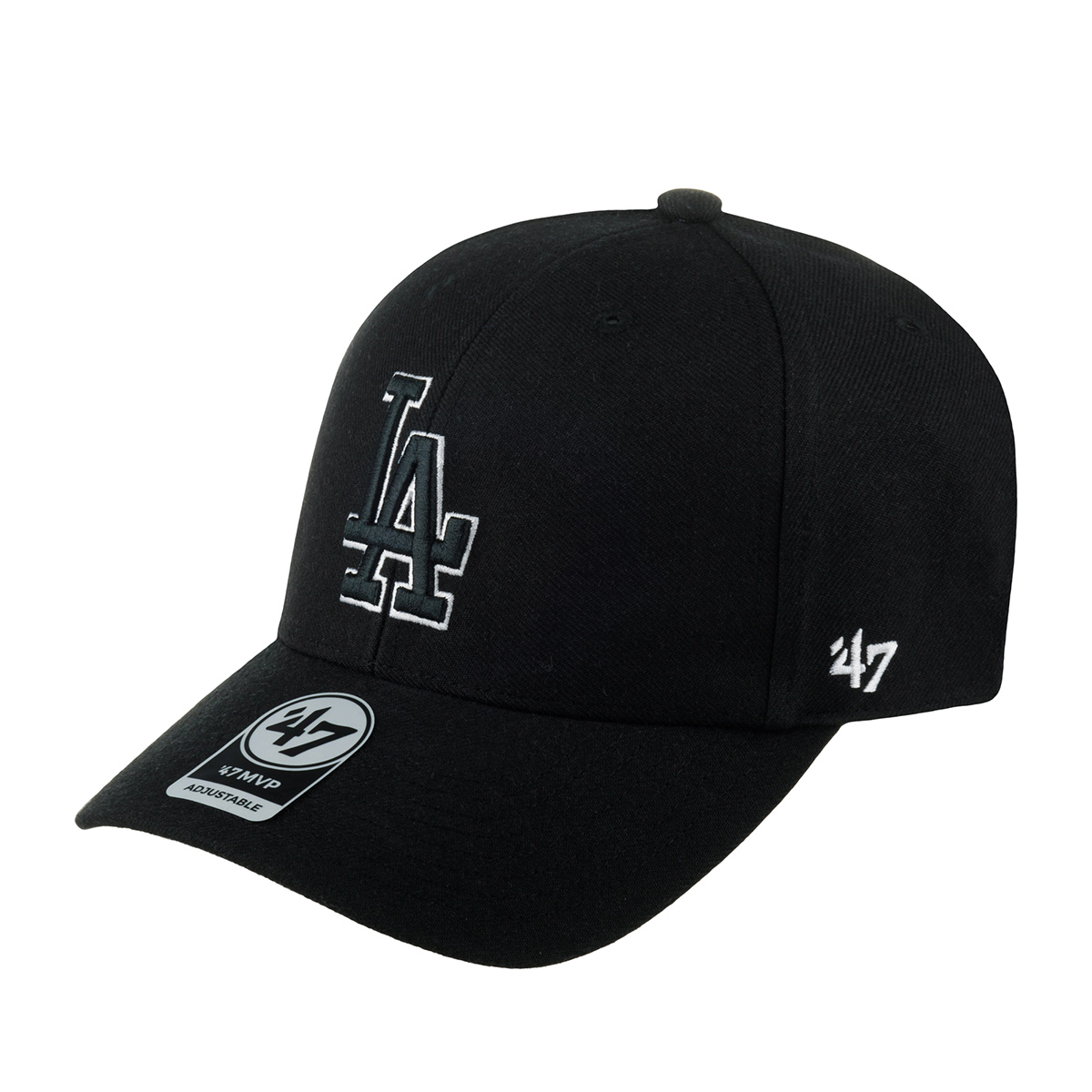 Бейсболка унисекс 47 BRAND B-MVP12WBV-BKС Los Angeles Dodgers MLB черная, one size Китай черный