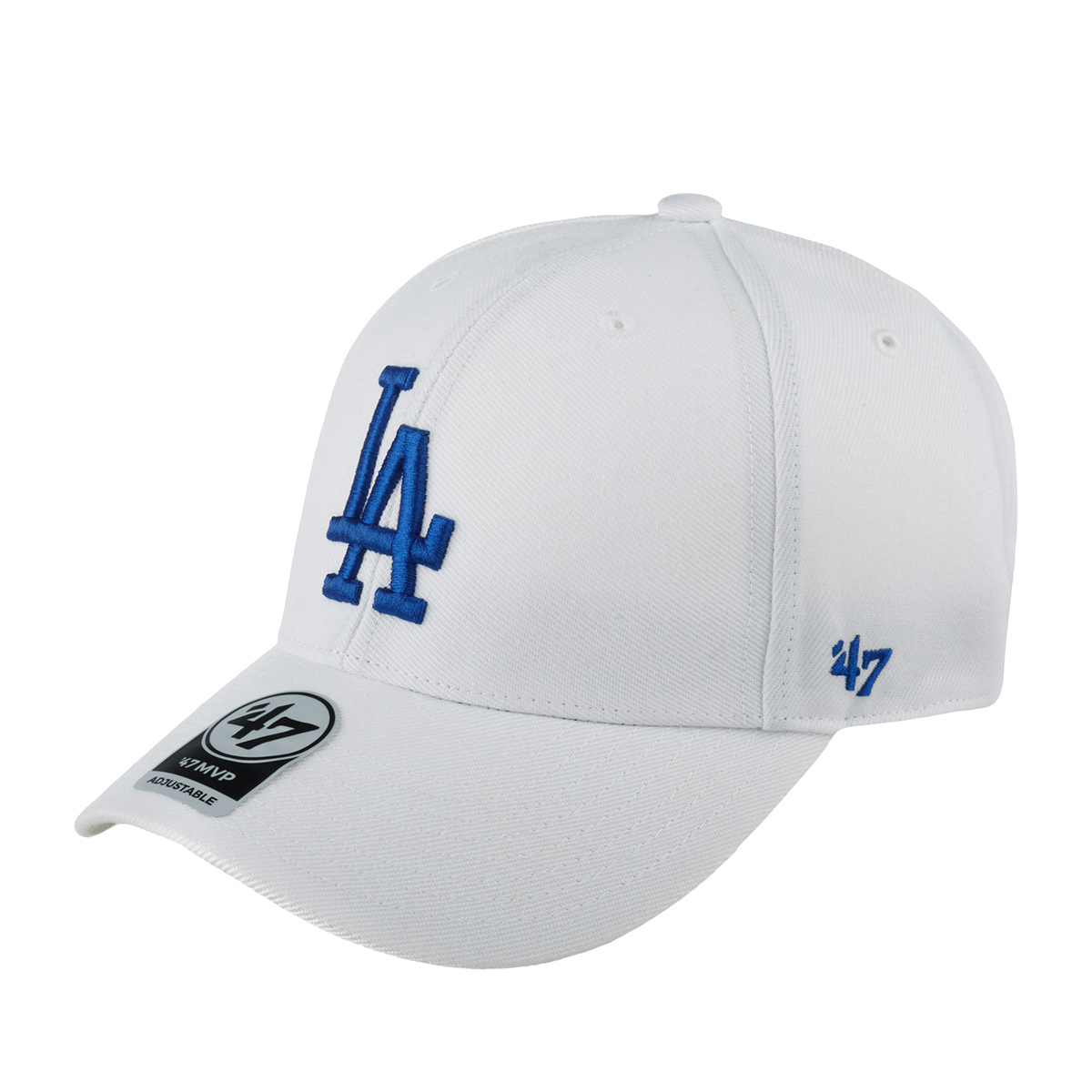 Бейсболка унисекс 47 BRAND B-MVP12WBV-WHC Los Angeles Dodgers MLB белая, one size