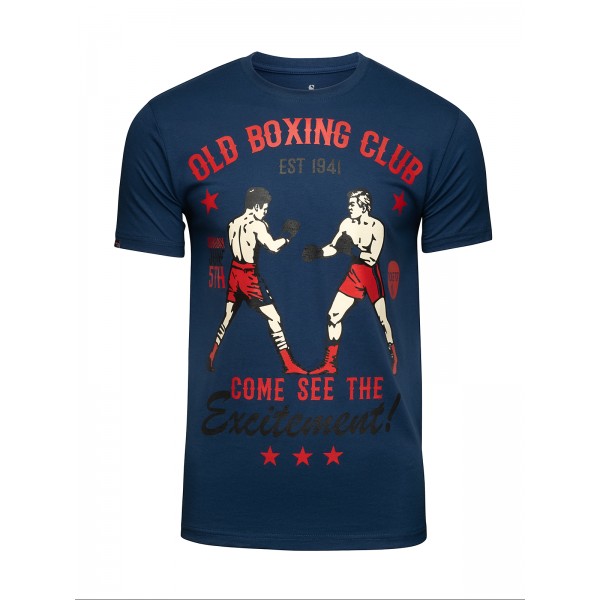 фото Футболка мужская old boxing club blue athletic pro. синяя 2xl