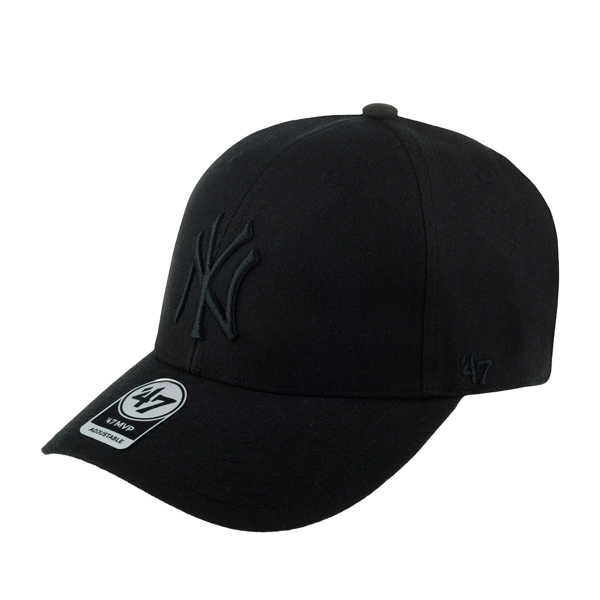 Бейсболка унисекс 47 BRAND B-MVP17WBV-BKM New York Yankees MLB черная, one size