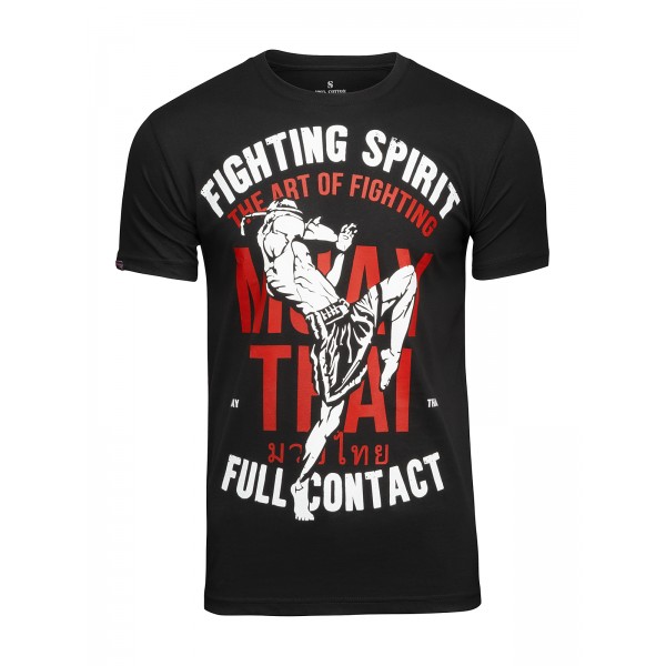 фото Футболка мужская muay thai fighting spirit athletic pro. черная 2xl