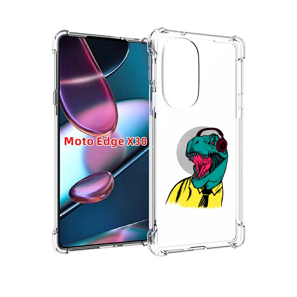 

Чехол MyPads дино для Motorola Moto Edge X30, Прозрачный, Tocco