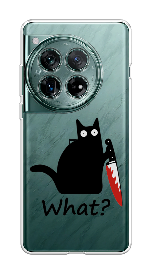 

Чехол на OnePlus 12 "Котик с ножом", Черный;красный, 154450-1