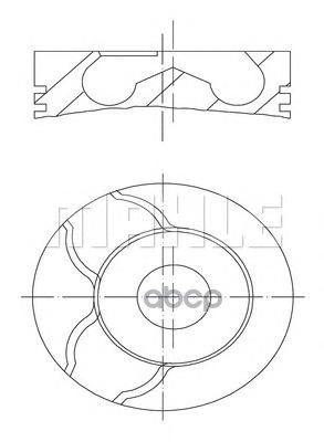 

Поршень ДВС Mahle/Knecht 0215802 Renault Laguna 1.9DTi F9Q.710; 718 -80 2.5x2x3 +0.50 97-, 0215802
