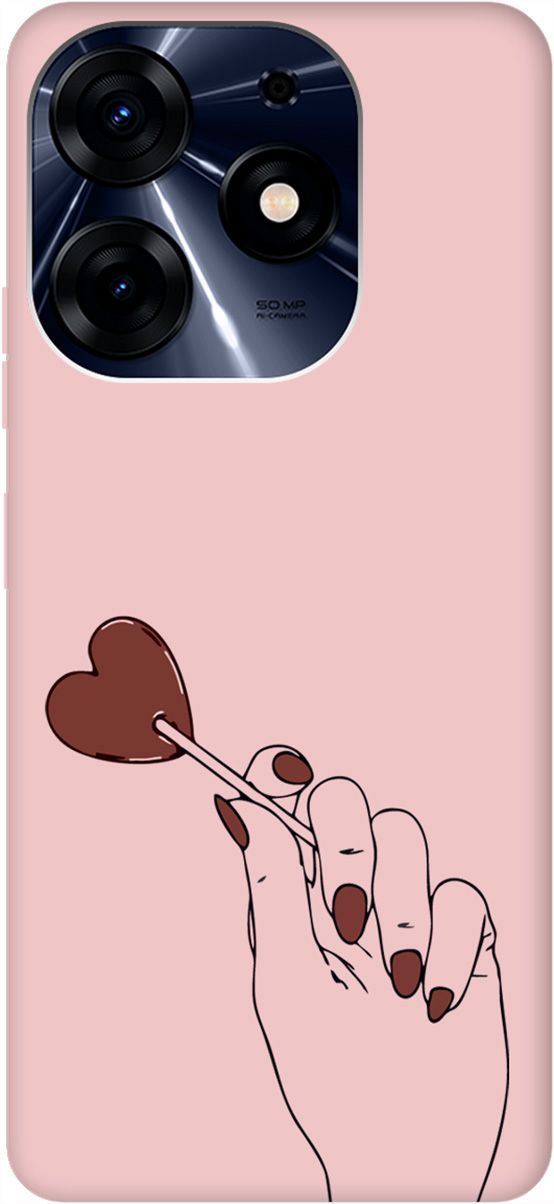 

Чехол на Tecno Spark 10 Pro "Heartbreaker" розовый, Розовый;черный, 159577