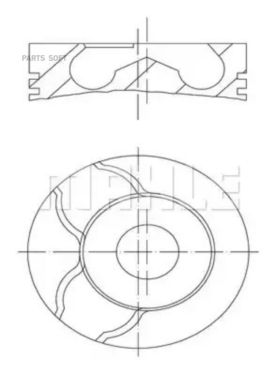 

Поршень ДВС Mahle/Knecht 0220902 Renault Laguna 1.9dCi F9Q.820 -80 2.5x2x3 +0.50 02-, 0220902