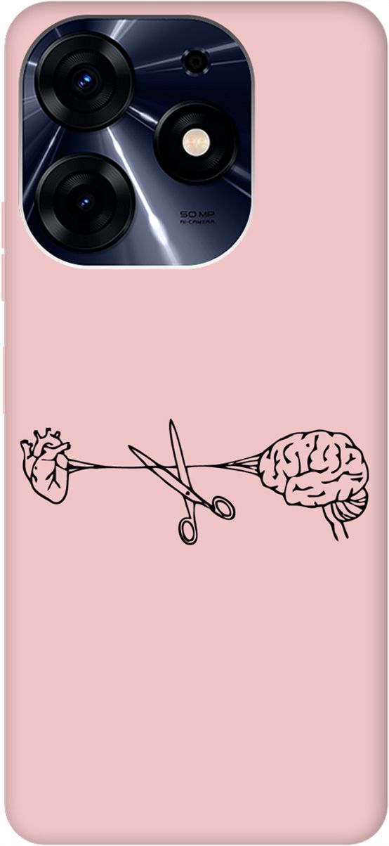 

Чехол на Tecno Spark 10 Pro "Cut It" розовый, Розовый;черный, 159577