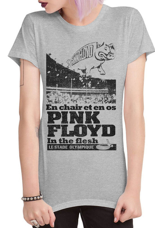 

Футболка женская Dream Shirts Pink Floyd - Пинк Флойд серая S, Pink Floyd - Пинк Флойд