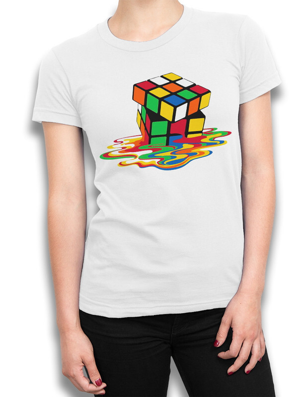 

Футболка женская Dream Shirts Кубик Рубика белая 2XL, Кубик Рубика