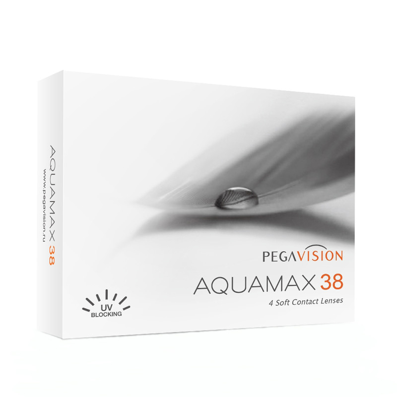 

Контактные линзы Aquamax 38, Квартальные 4 линзы, R 8,6 ,-1,50