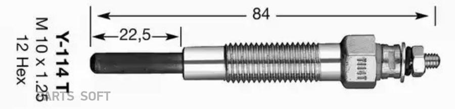 

Свеча накала NGK 6528