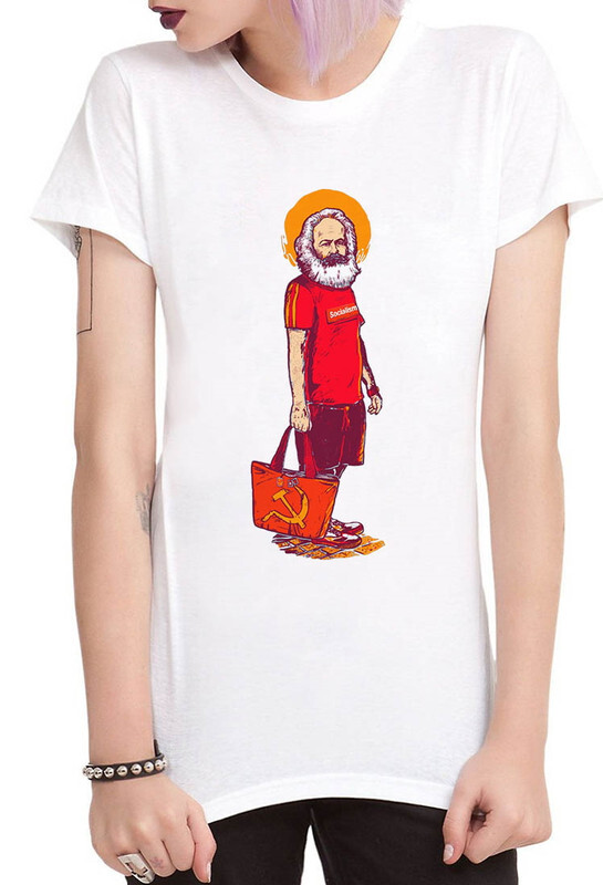 

Футболка женская Dream Shirts Карл Маркс белая L, Карл Маркс