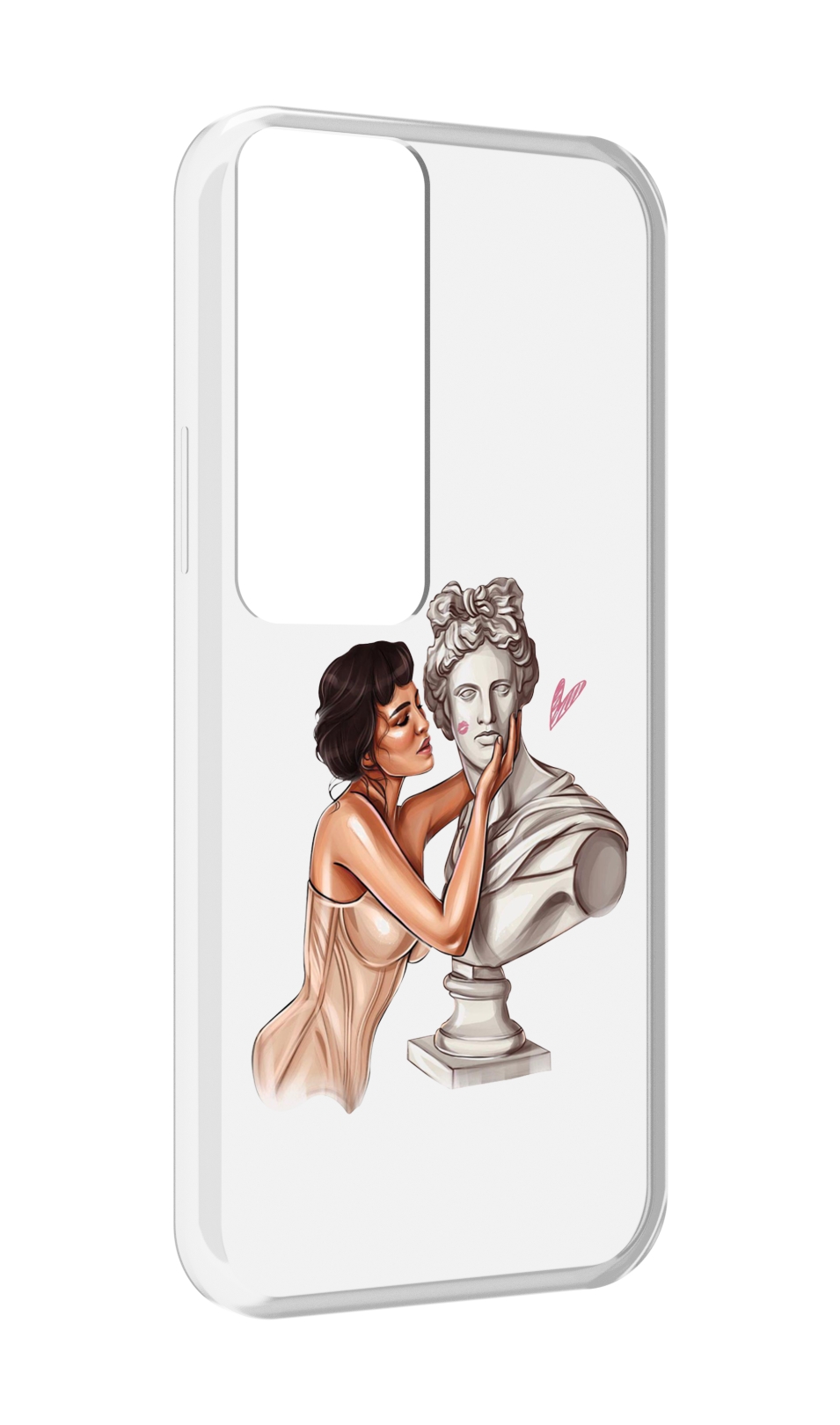 

Чехол MyPads девушка-со-статуей женский для Tecno Pova Neo 2, Прозрачный, Tocco