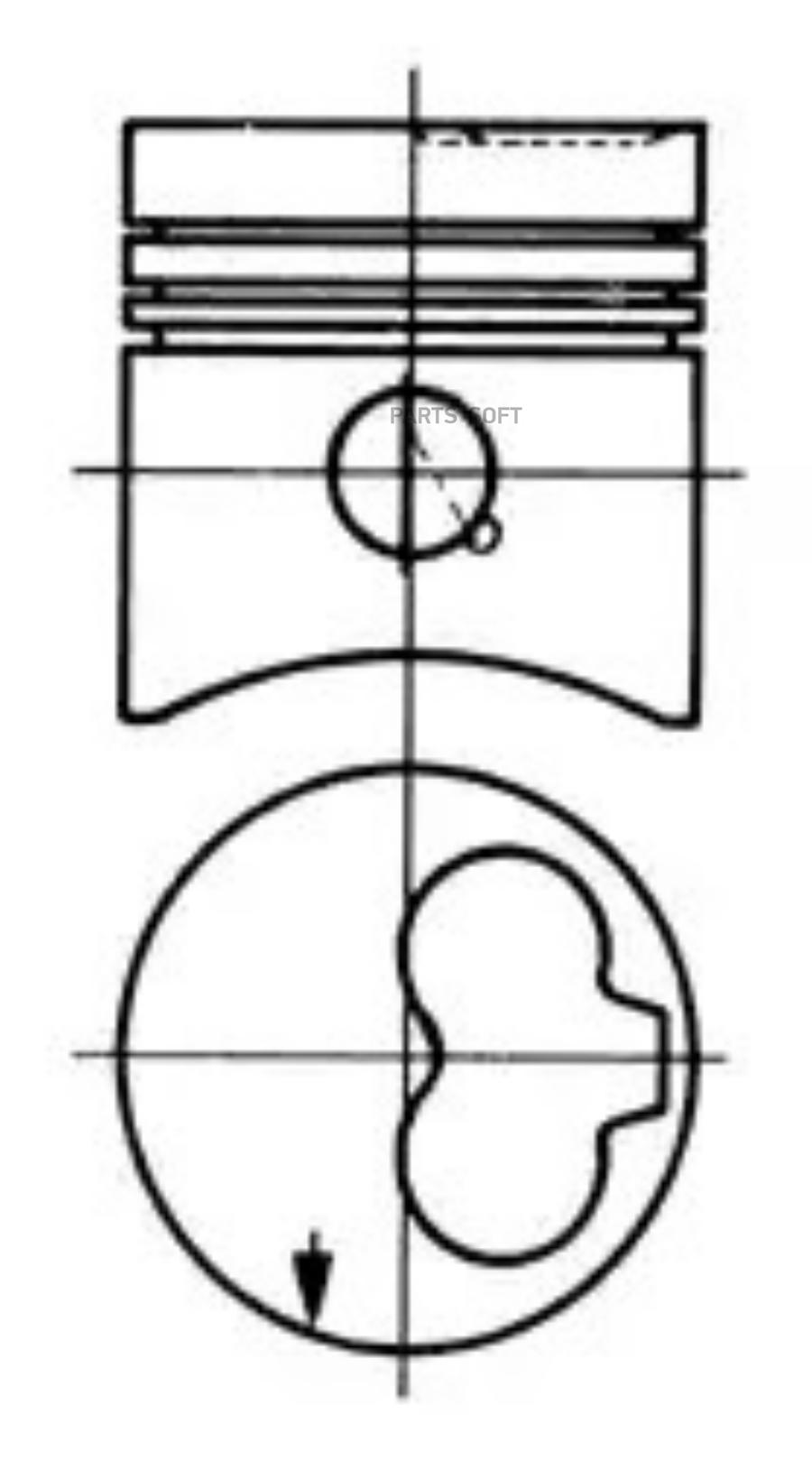 

Поршень KOLBENSCHMIDT dm.76.50x1.75x2.0x3.0 +0.50 min.4