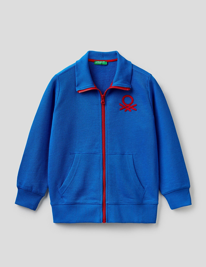 фото Толстовка для мальчиков benetton цв. синий р.170 united colors of benetton