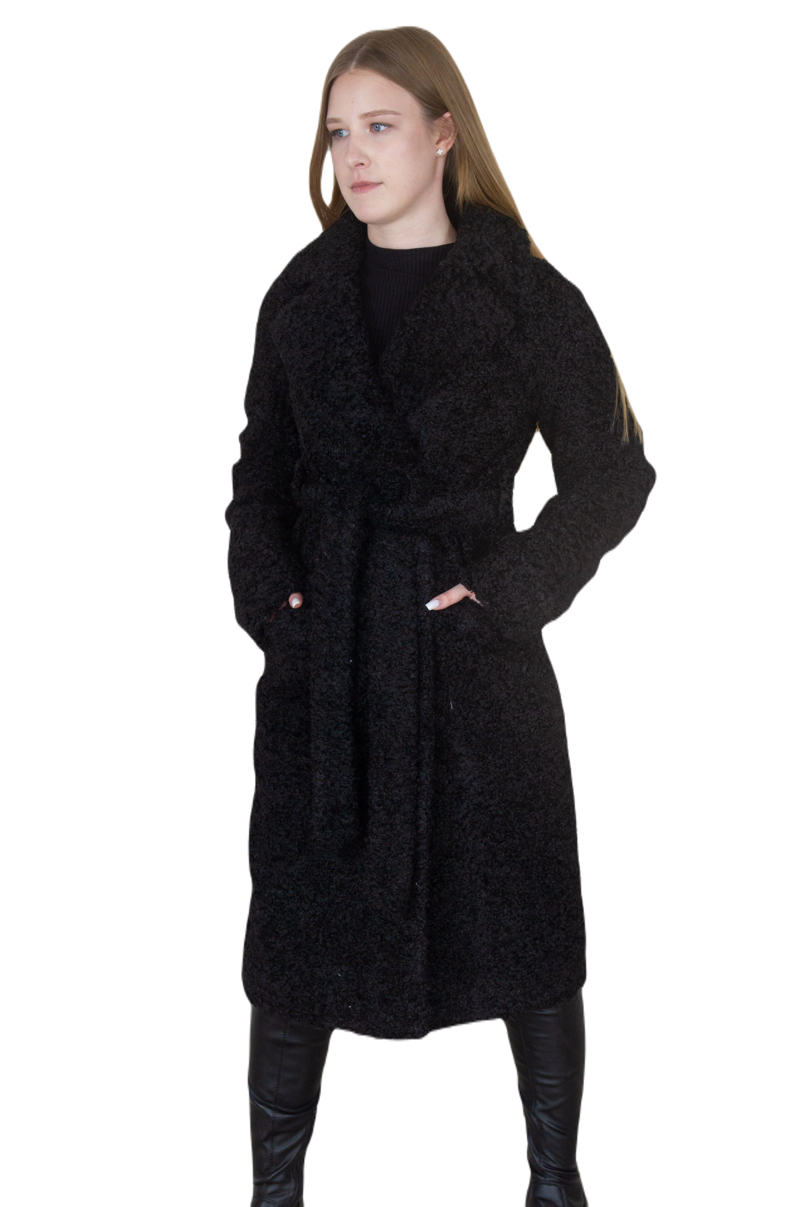 

Пальто женское 365 clothes KR-227N черное 50 RU, Черный, KR-227N