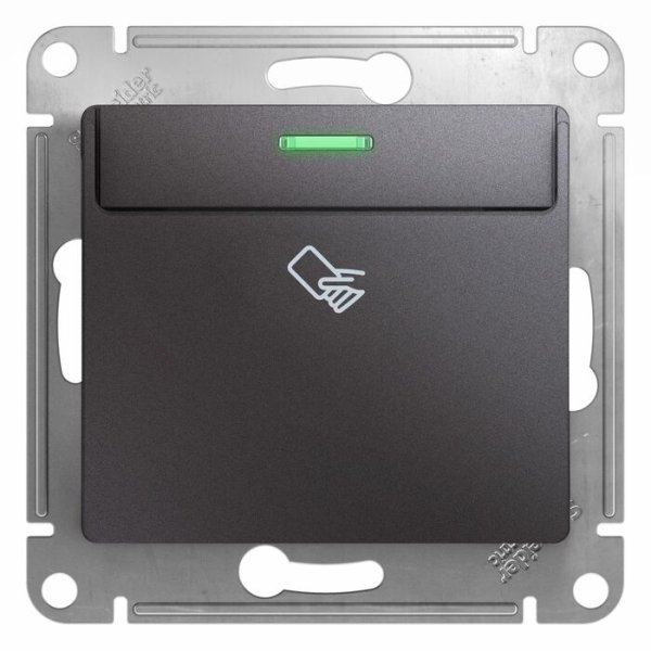 фото Выключатель schneider electric glossa gsl001369 карточный, графит