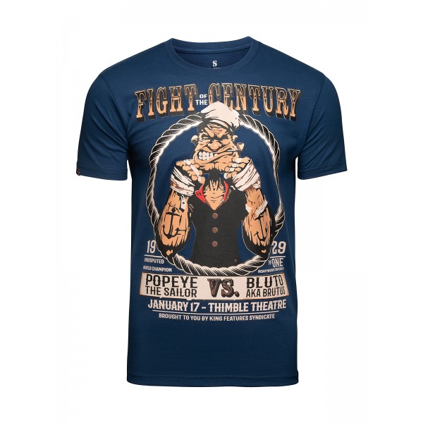 фото Футболка мужская popeye fight of the century athletic pro. синяя 2xl