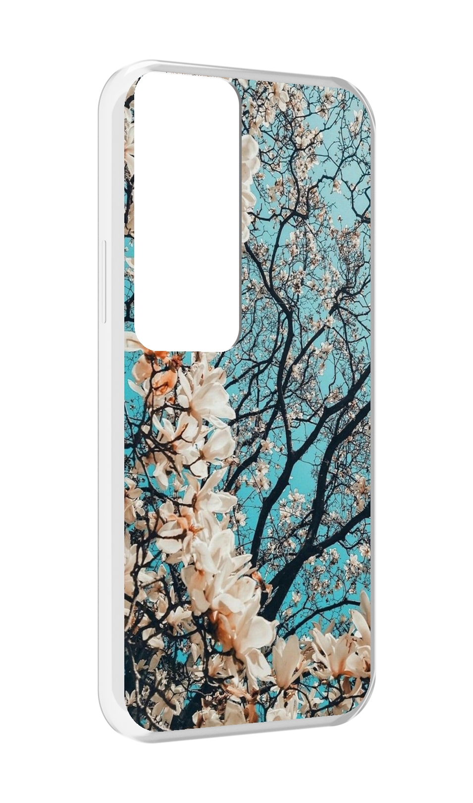 

Чехол MyPads дерево-с-цветочками для Tecno Pova Neo 2, Прозрачный, Tocco