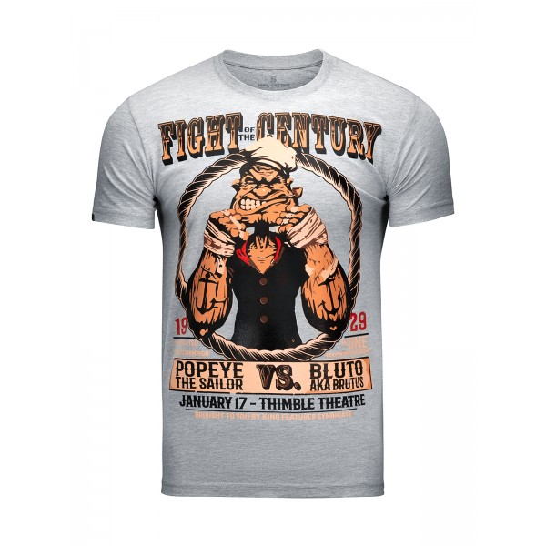 фото Футболка мужская popeye fight of the century athletic pro. серая xl