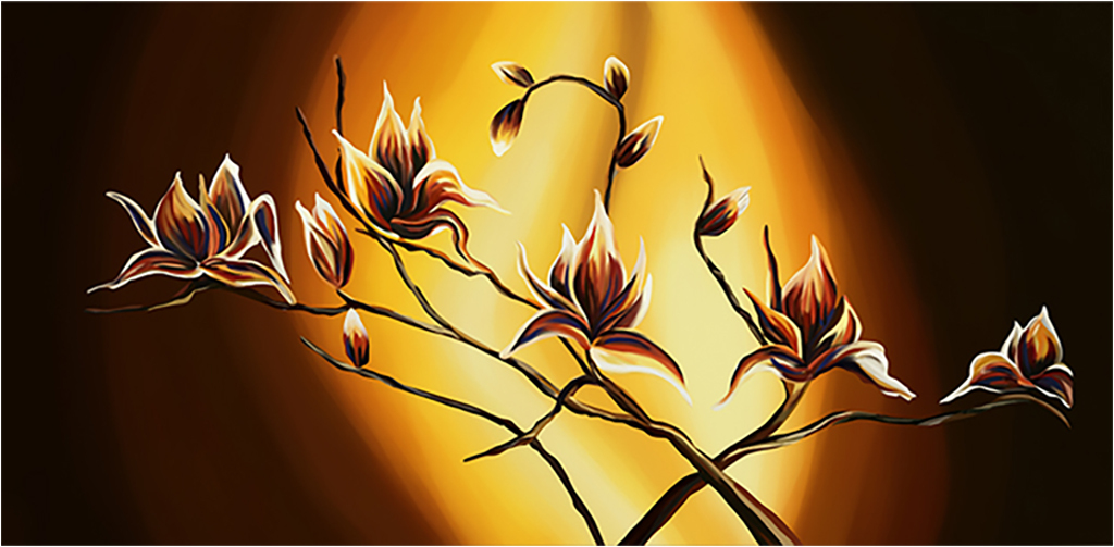 

Картина на холсте с подрамником ХитАрт Магнолии в коричневых тонах 40x20 см, 4731