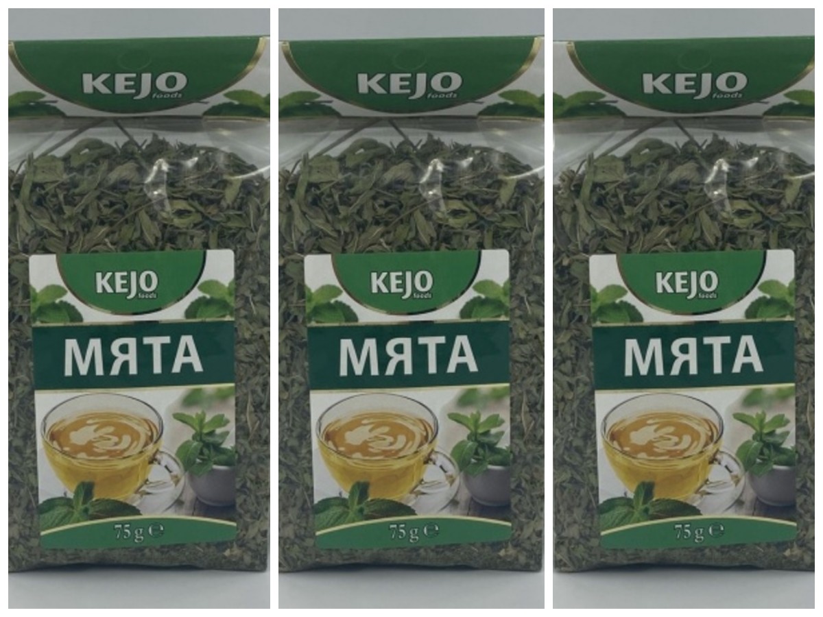 Чай травяной KEJOfoods Мята, 75 г х 3 шт