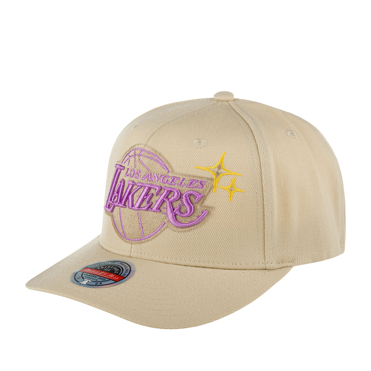 Бейсболка унисекс Mitchell&Ness HHSSINTL1243-LALCREA Los Angeles Lakers NBA кремовая