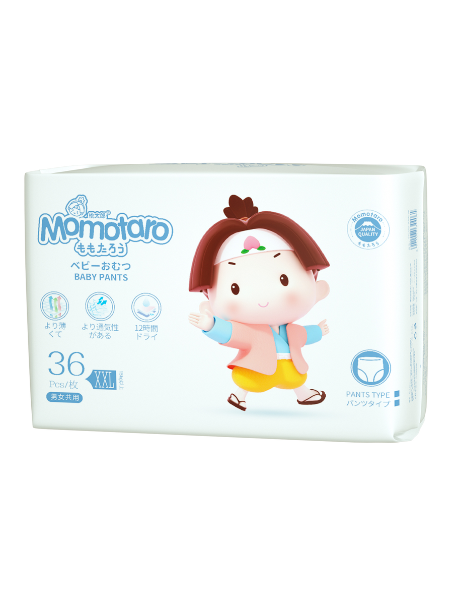 Детские подгузники-трусики Momotaro 15+кг размер 6/XXL 36 шт