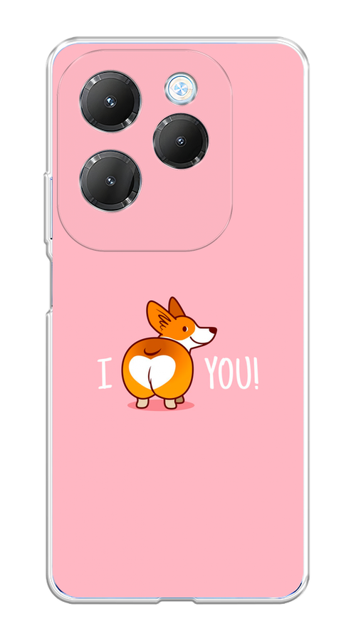 

Чехол на Infinix HOT 40 "Корги I love you", 3105250-1