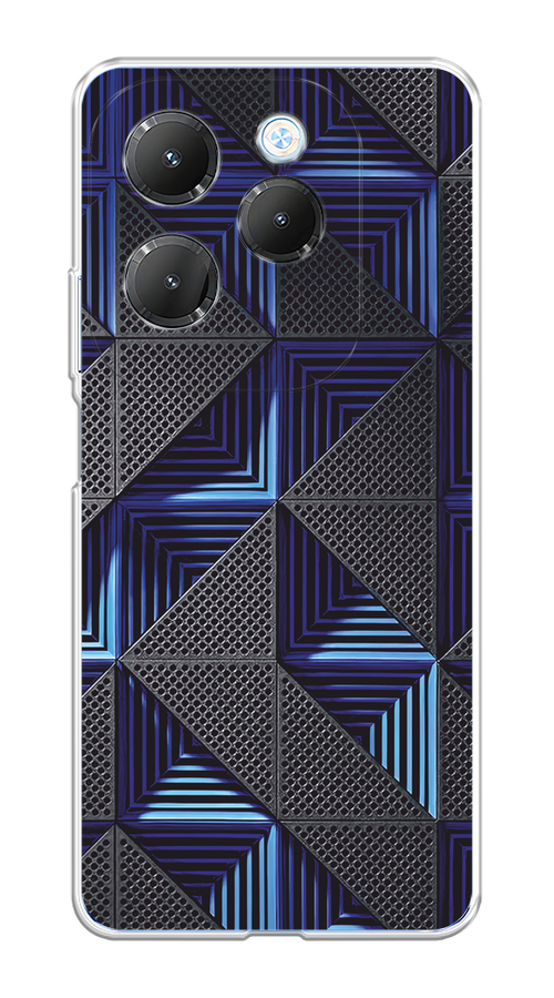 

Чехол на Infinix HOT 40 "IBM", Серый;синий, 3105250-1