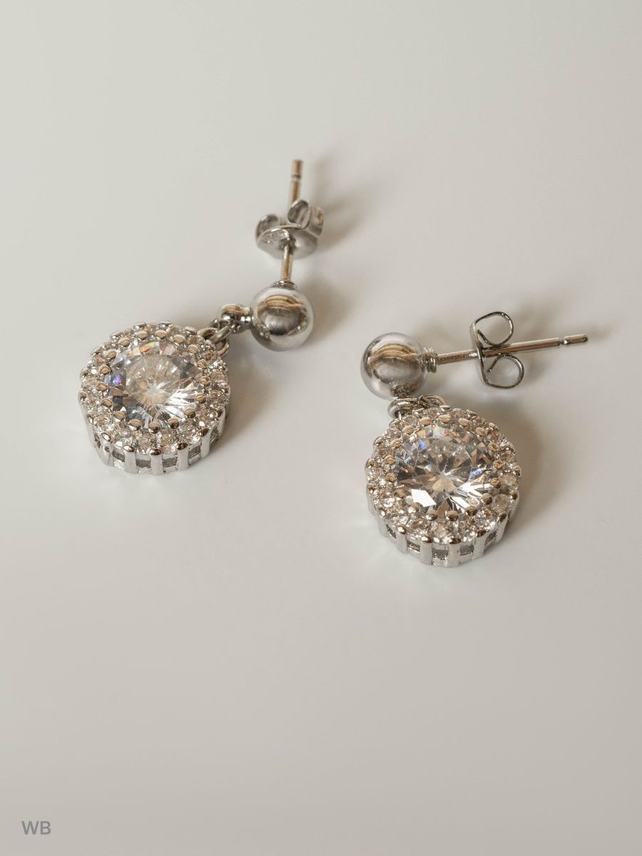 

Серьги подвески из латуни SHINE & BEAUTY 76804-1, кристалл, 76804-1