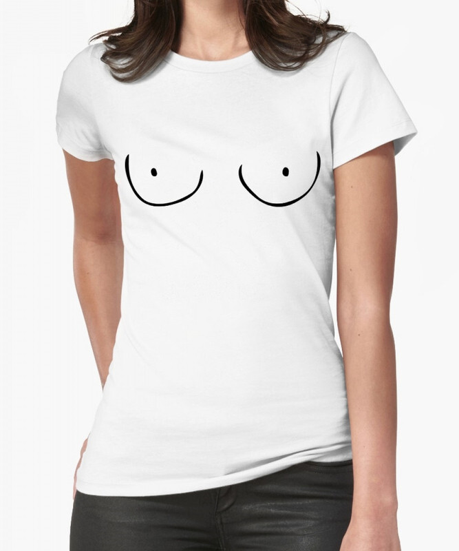 

Футболка женская Dream Shirts Нарисованная Грудь белая S, Нарисованная Грудь