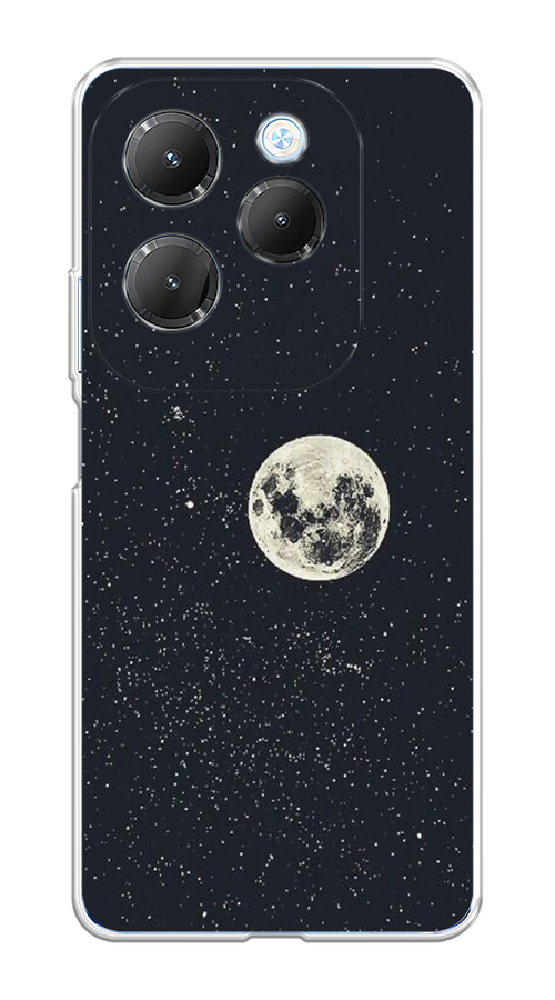 

Чехол на Infinix HOT 40 "Полнолуние", Бордовый, 3105250-1