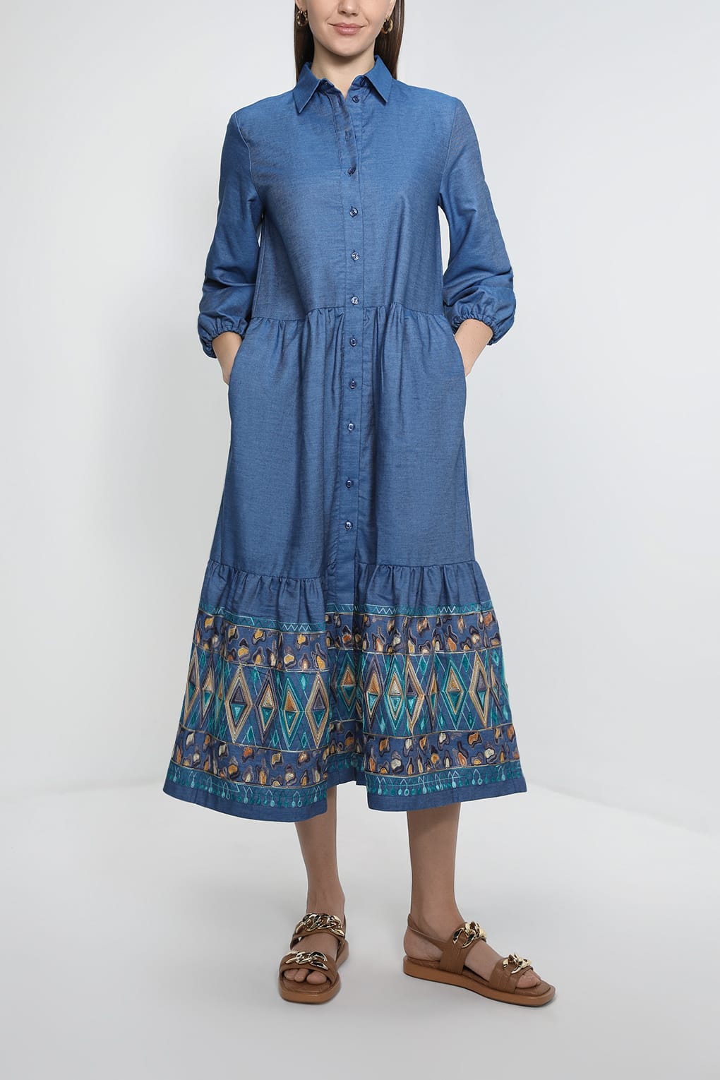 Платье женское SHADE D24S2300PC101 синее 42 EU