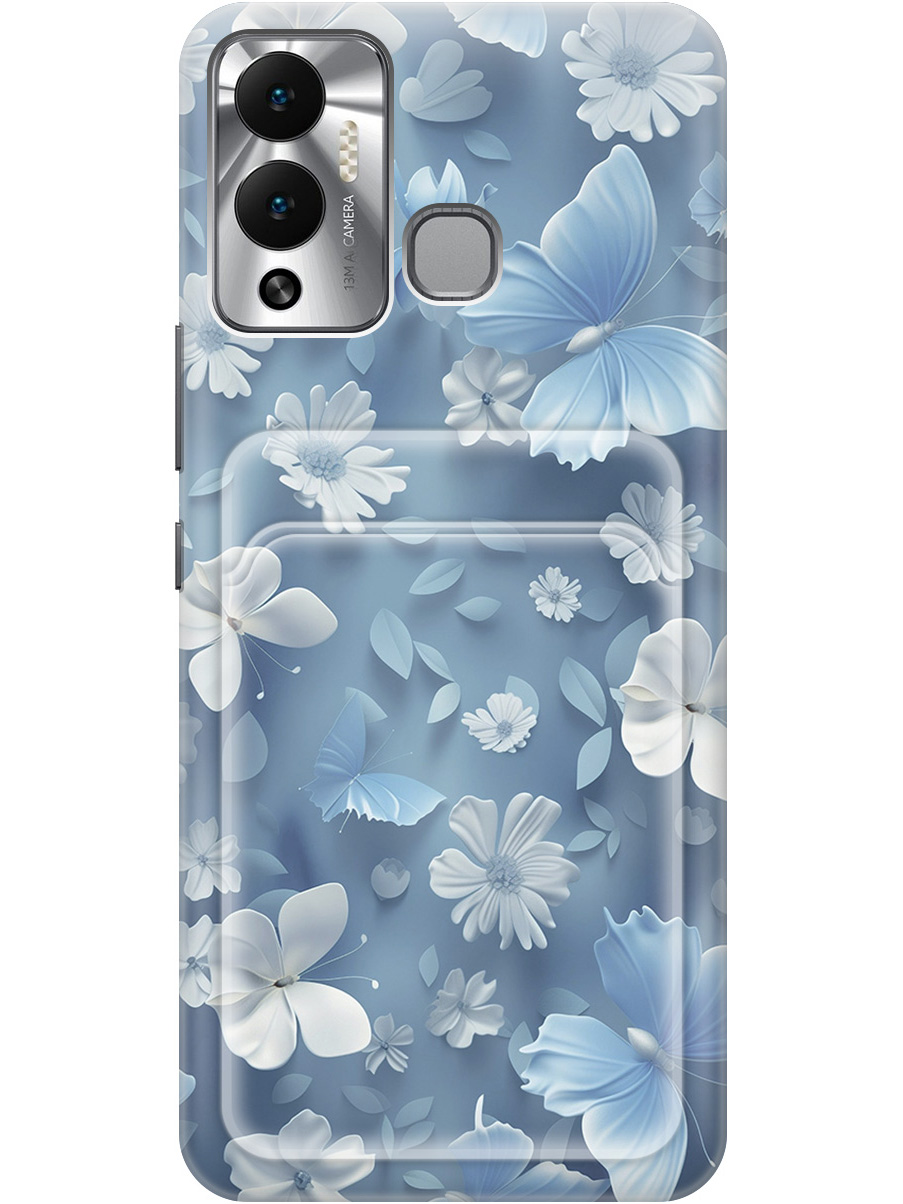 

Силиконовый чехол на Infinix Hot 12 Play NFC с принтом 784308, Прозрачный;белый;голубой, 743694410