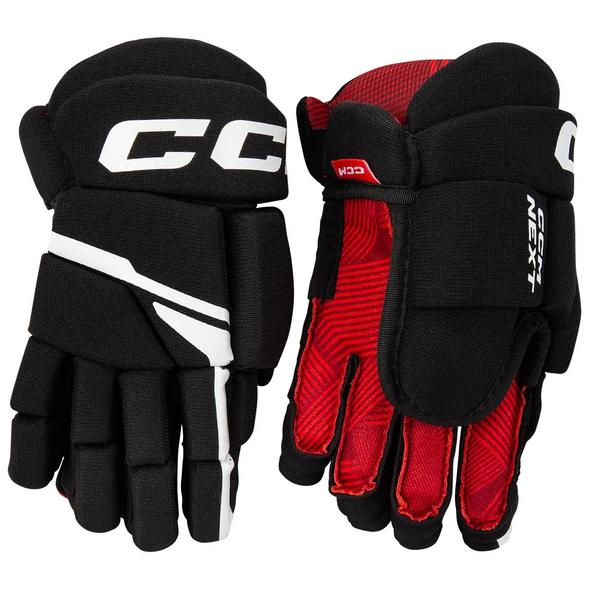 Перчатки хоккейные CCM HG Next JR (10 / черный-белый)