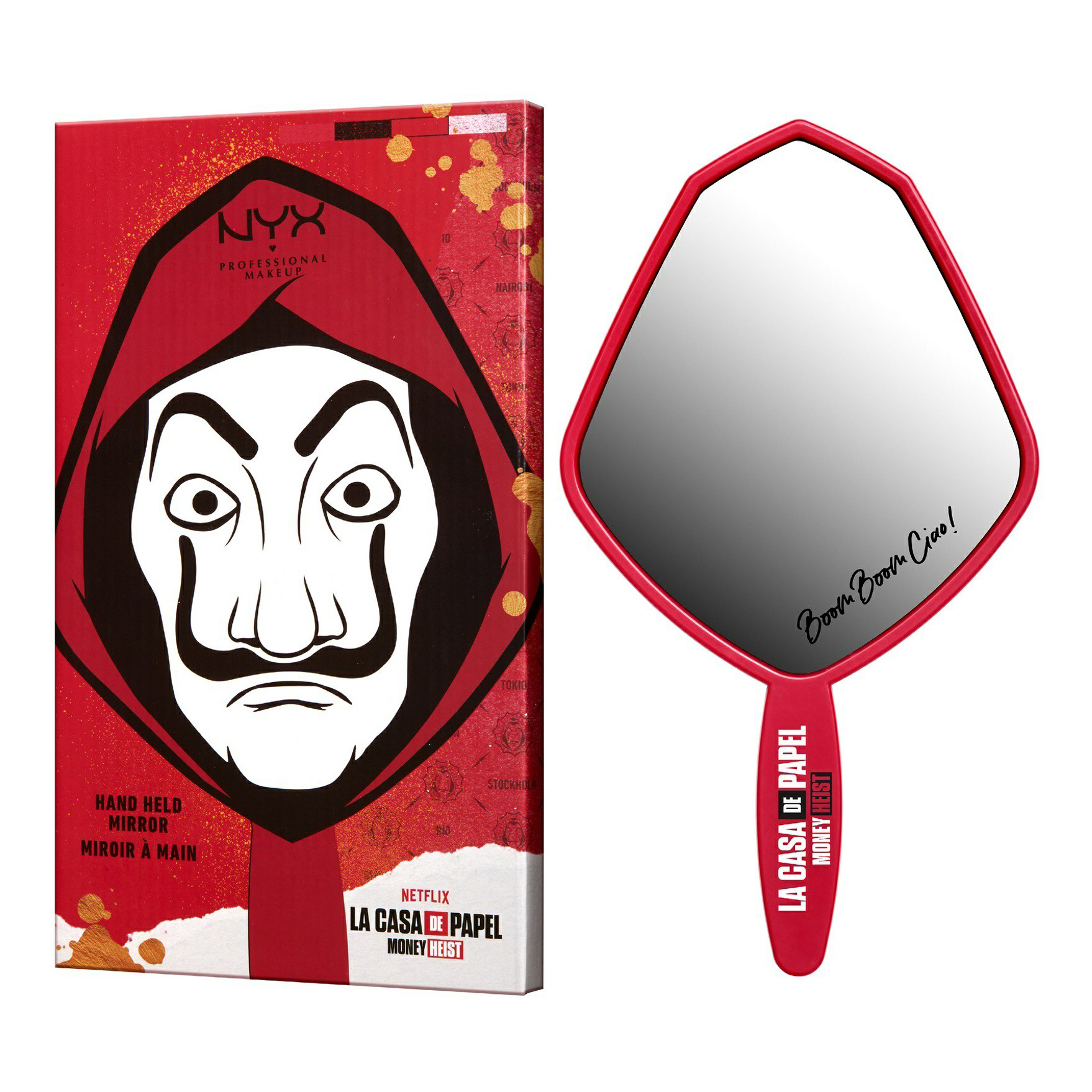 фото Зеркало карманное nyx professional make up casa de papel dali mask mirror nyx professional makeup