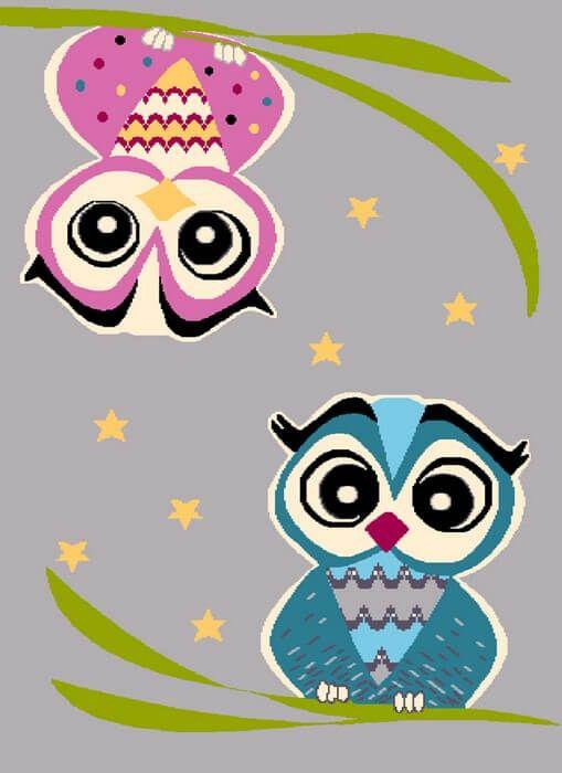 

Agnella Ковер детский FUNKY TOP Owl grey 1.33х1.8м