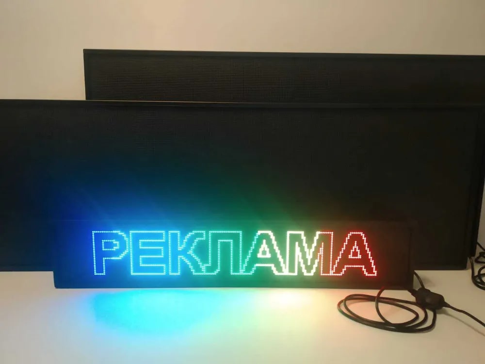 

Бегущая строка Veloled Р10 RGB SMD 35Х51см полноцветная