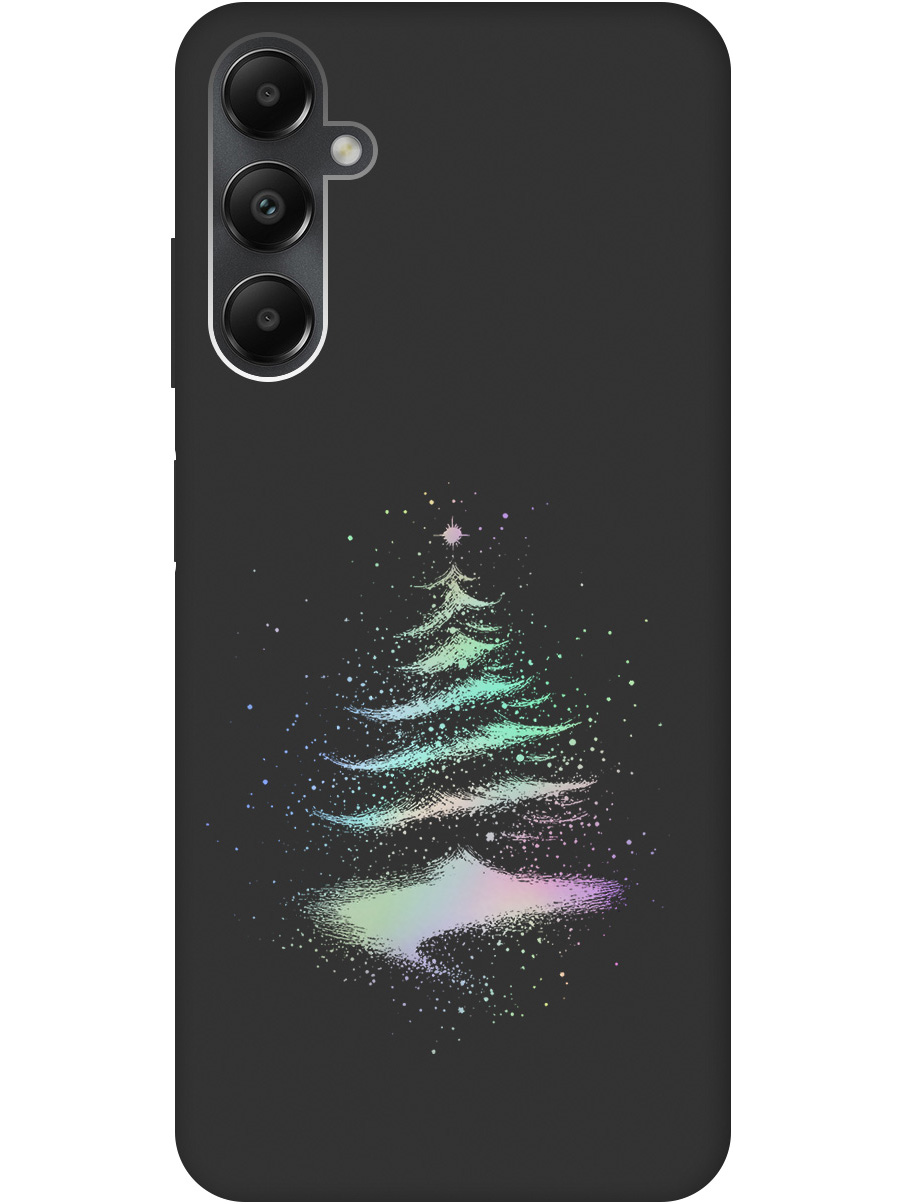 

Силиконовый чехол на Samsung Galaxy A05s с принтом "Елочка" матовый черный, Черный;серебристый, 776583741