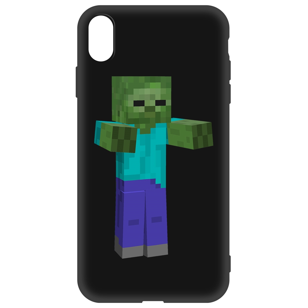 

Чехол-накладка Krutoff Soft Case Minecraft-Гигант для iPhone Xs Max черный