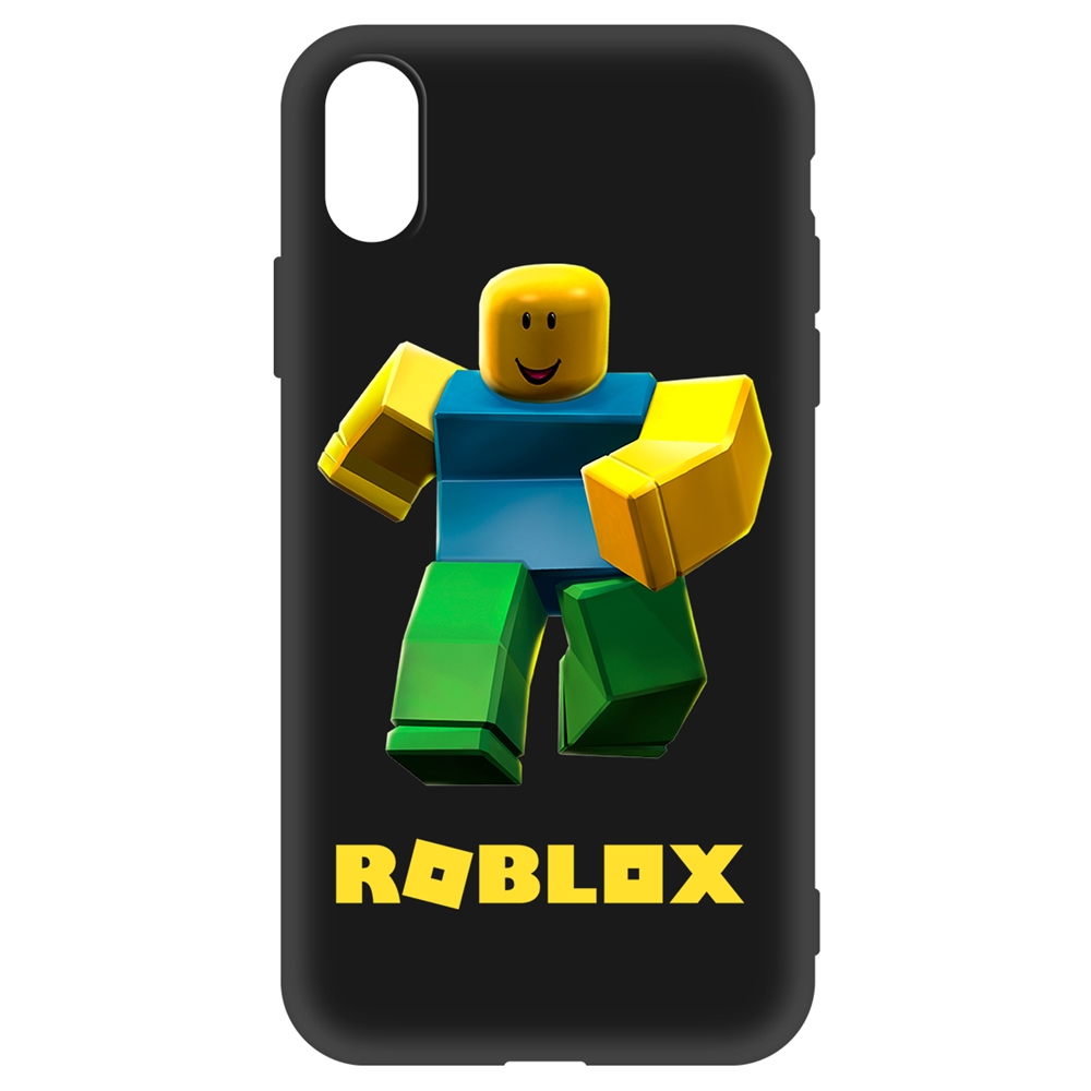 

Чехол-накладка Krutoff Soft Case Roblox-Классический Нуб для iPhone X/Xs черный