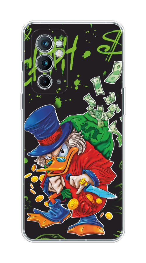 

Чехол на OnePlus 9RT "Скрудж Макдак с мешком денег", Красный;синий;зеленый;черный, 152050-1