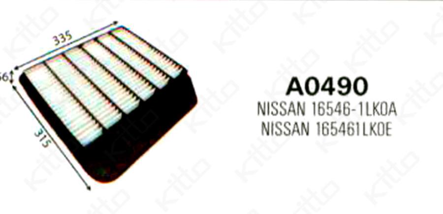 Фильтр Воздушный Kitto A0490