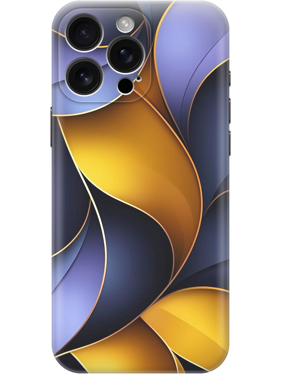 

Силиконовый чехол на Apple iPhone 16 Pro Max с принтом "Желто-сиреневые изгибы", Прозрачный;желтый;фиолетовый, 785198331